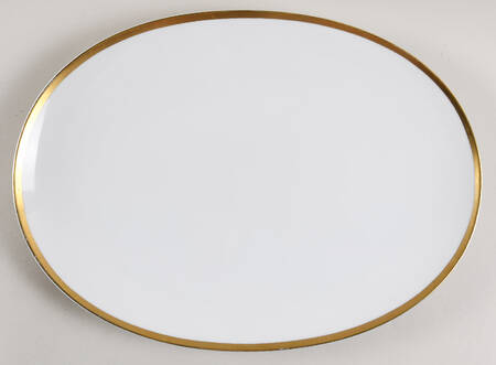 Gold Band 13" Oval Serving Platter