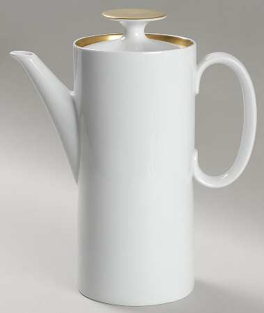 Gold Band Coffee Pot & Lid