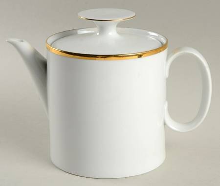 Gold Band Teapot & Lid