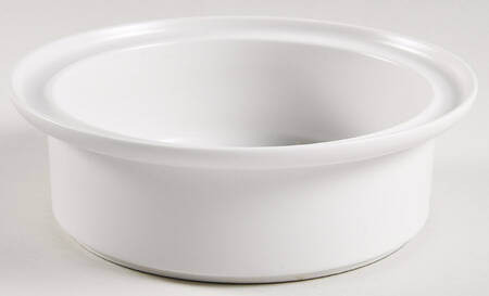 Microfun White Round Vegetable No Lid