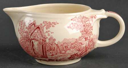 English Abbey Red (Smooth, Rim, No Trim) Creamer