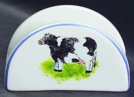Country Barn Cow Napkin Holder