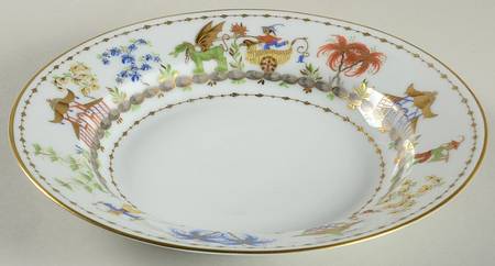 Cirque Chinois Large Rim Soup Bowl