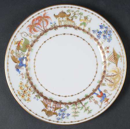 Cirque Chinois Salad/Dessert Plate