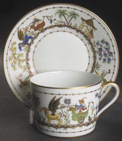 Cirque Chinois Breakfast Cup & Saucer Set