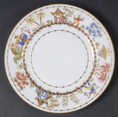 Cirque Chinois Salad/Dessert Plate