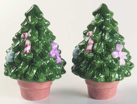 Antique Christmas Figural Salt & Pepper Set