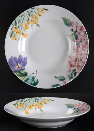Belle Fleurs Rim Soup Bowl