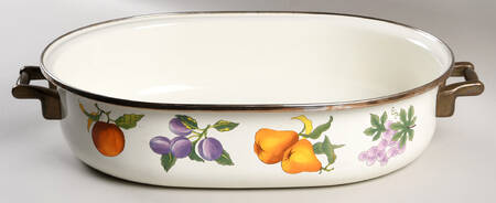 Essence Oval Metal Covered Roaster No Lid