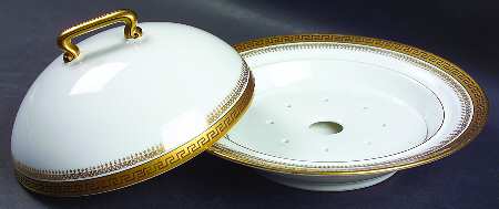 2680 Gold (Verge) Round Covered Butter