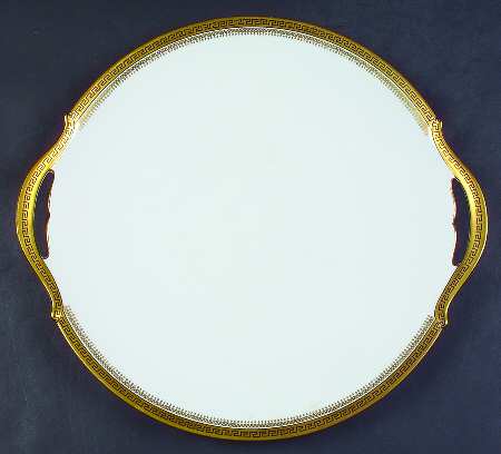 2680 Gold (Verge) Handled Cake Plate