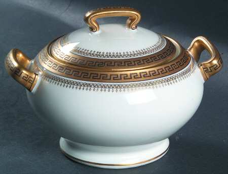 2680 Gold (Verge) Sugar Bowl & Lid