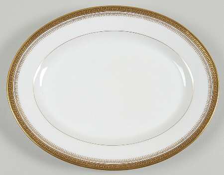 2680 Gold (Verge) 11" Oval Serving Platter