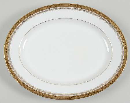 2680 Gold (Verge) 13" Oval Serving Platter