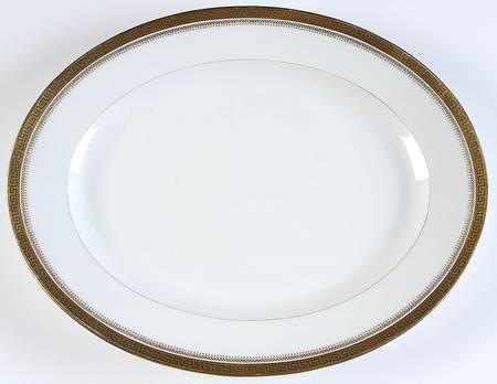 2680 Gold (Verge) 15" Oval Serving Platter