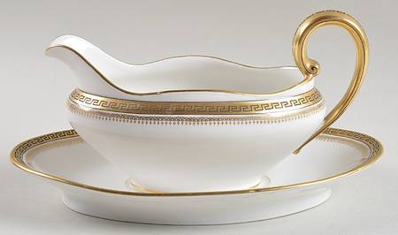 2680 Gold (Verge) Gravy Boat & Underplate