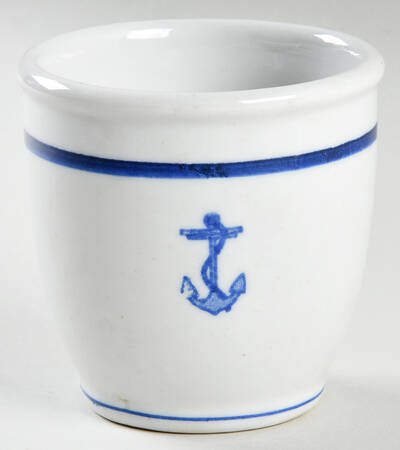 U S Navy Mess China Wardroom Officer Single Egg Cup