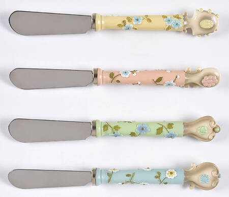 Evelyn Individual Canape Knife - Set of 4 Motifs