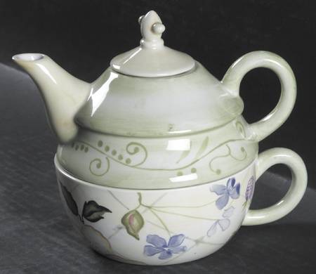 Evelyn Individual Teapot & Lid with Cup