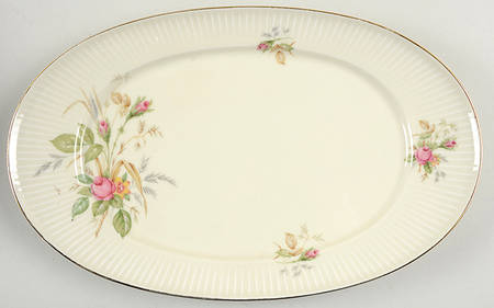 07470 (Coupe, Cream) 12" Oval Serving Platter