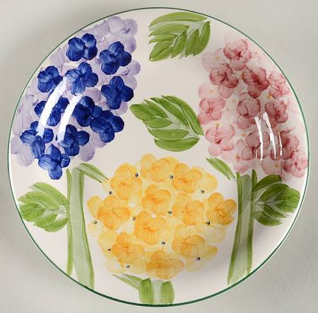 Hydrangea Garden Salad Plate