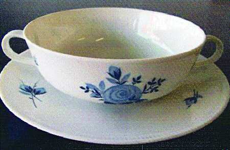 THO189 Flat Cream Soup Bowl & Saucer Set