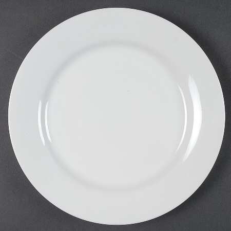 Royal White Luncheon Plate