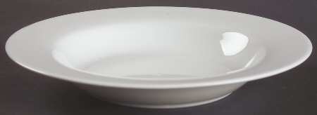 Royal White Large Rim Soup Bowl by Ten Strawberry Street