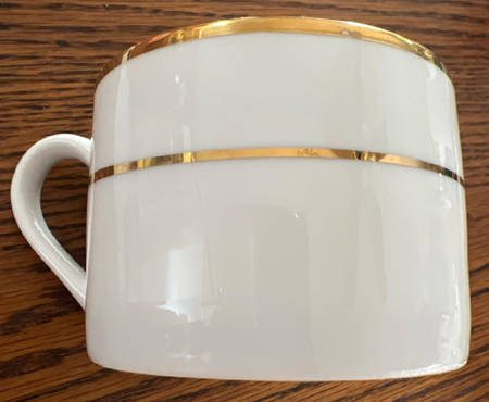 Double Gold Line Flat Cup