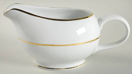 Double Gold Line Gravy Boat