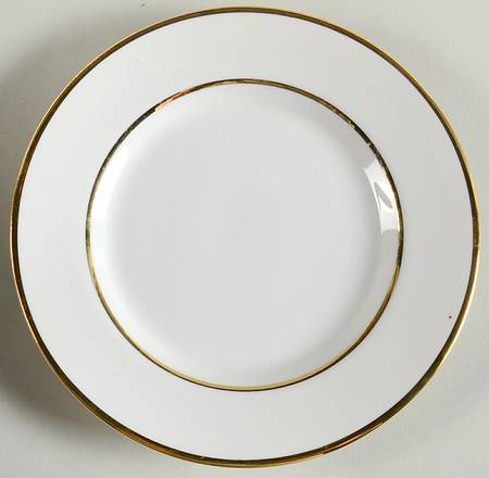 Double Gold Line Bread & Butter Plate