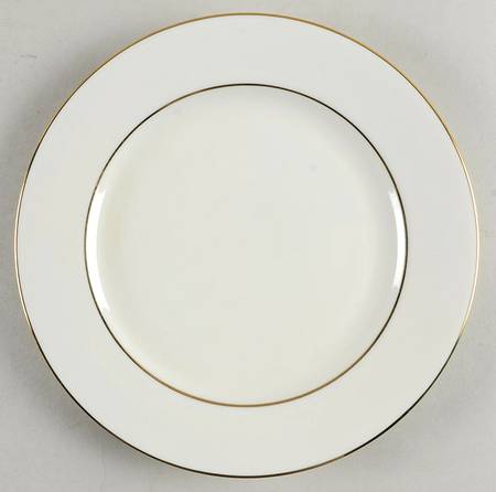 Double Gold Line Luncheon Plate