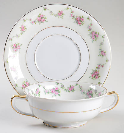 Fairmont Flat Cream Soup Bowl & Saucer Set