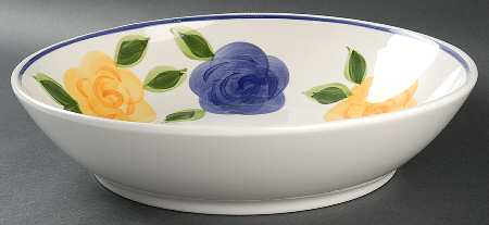 Flora Di Roma Rosa (Roses) 13" Pasta Serving Bowl
