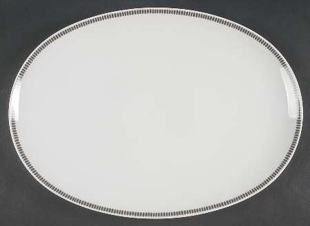Onyx Grey 15" Oval Serving Platter