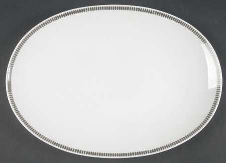 Onyx Grey 13" Oval Serving Platter