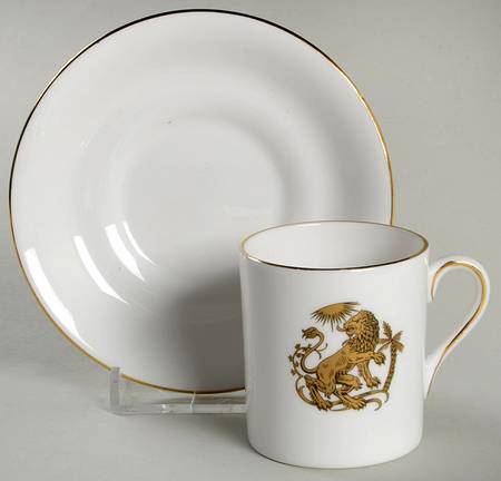Zodiac Flat Demitasse Cup & Saucer Set
