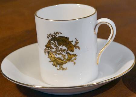 Zodiac Flat Demitasse Cup & Saucer Set