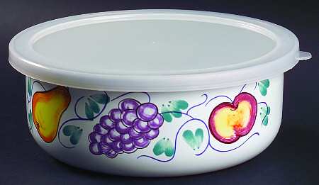 Fruttie 7" Metal Bowl & Plastic Lid