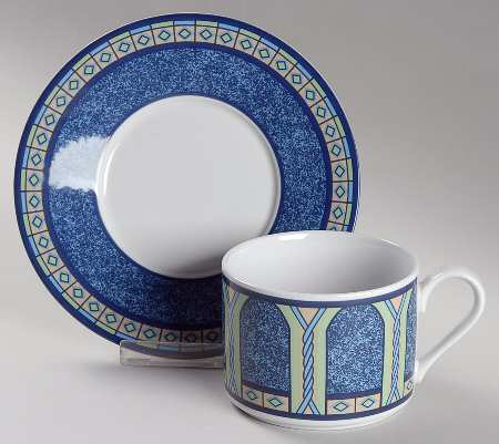 Gala Flat Cup & Saucer Set