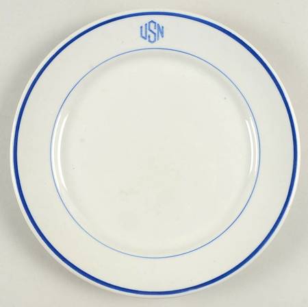 U S Navy Mess China Warrant Officer by Tepco