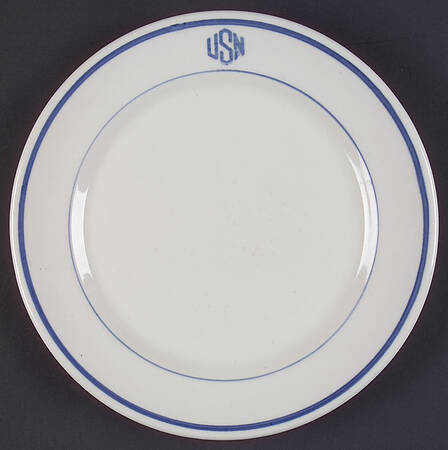 U S Navy Mess China Warrant Officer Luncheon Plate