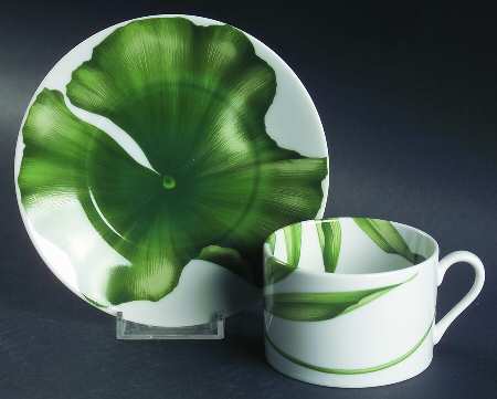 Foglie Flat Cup & Saucer Set
