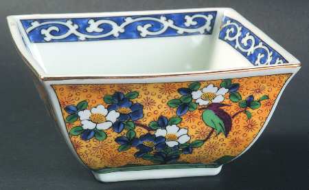 Kutani Open Candy Dish