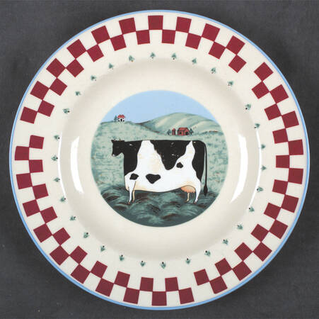 Folk Art Salad Plate