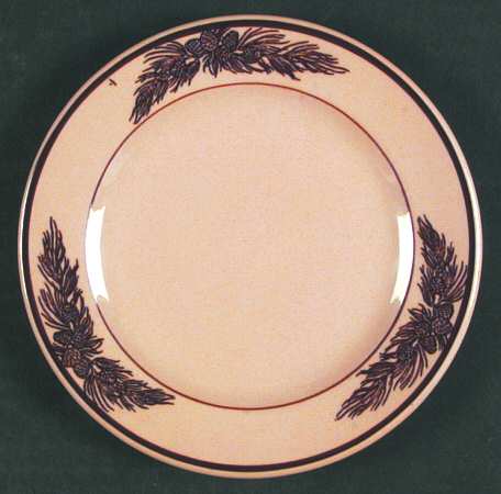 Pine Cone Brown (Tan Body) Bread & Butter Plate