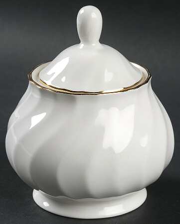 Cascade Gold Sugar Bowl & Lid