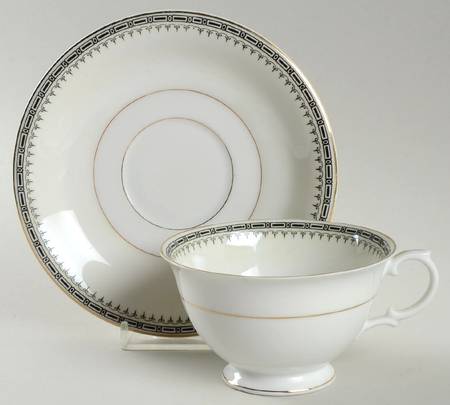 Empire Footed Cup & Saucer Set