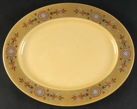 Casa Verde 13" Oval Serving Platter