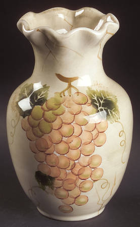 Cabernet (Semi Scallop, Rippled) 8" Vase
